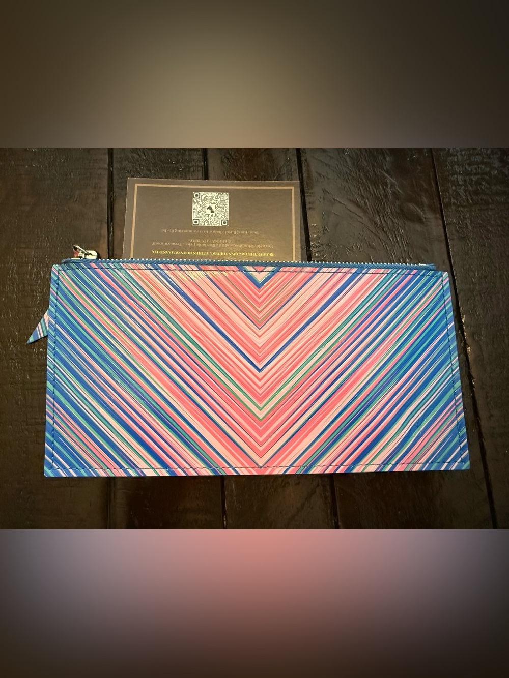 Authentic Louis Vuitton Pouch - Pink & Blue